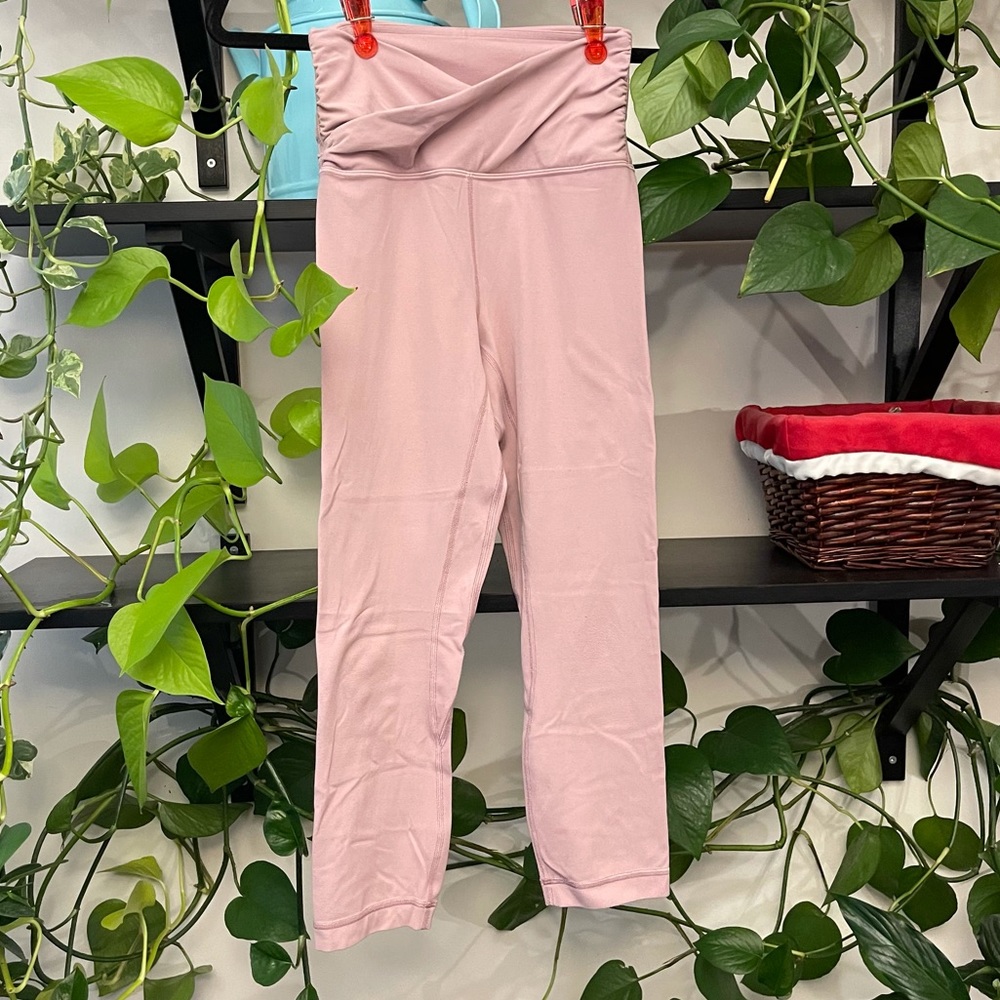 Lululemon align size 4 pink taupe with some flaws
